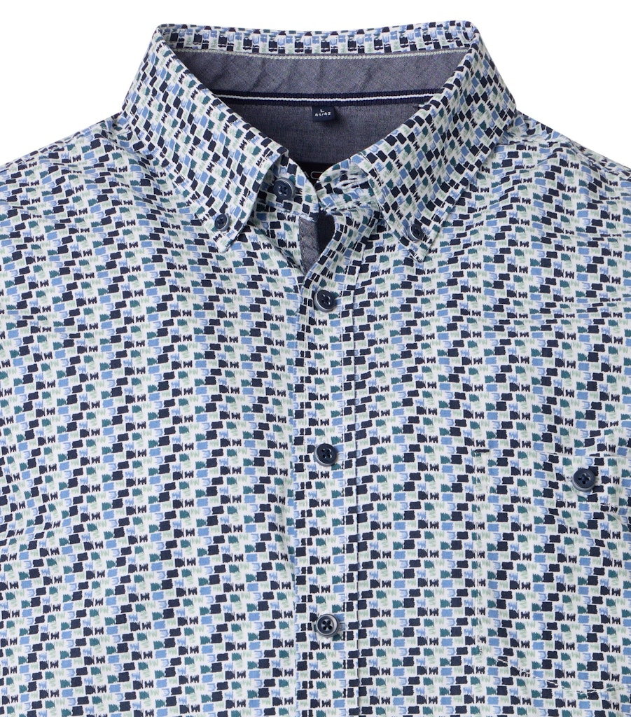 Casa Moda Herren Hemden kurz Blau