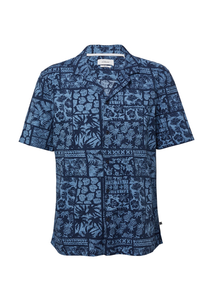 S. Oliver red Herren Hemden kurz Blue