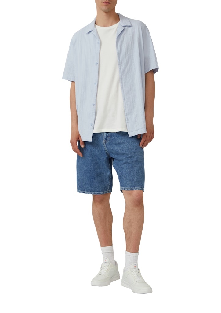 QS by S.Oliver Herren Hemden kurz Blue