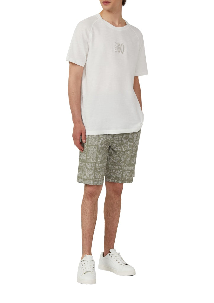 S. Oliver red Herren T-Shirts kurz White