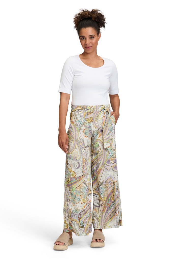 Cartoon Damen Hosen Green/Purple