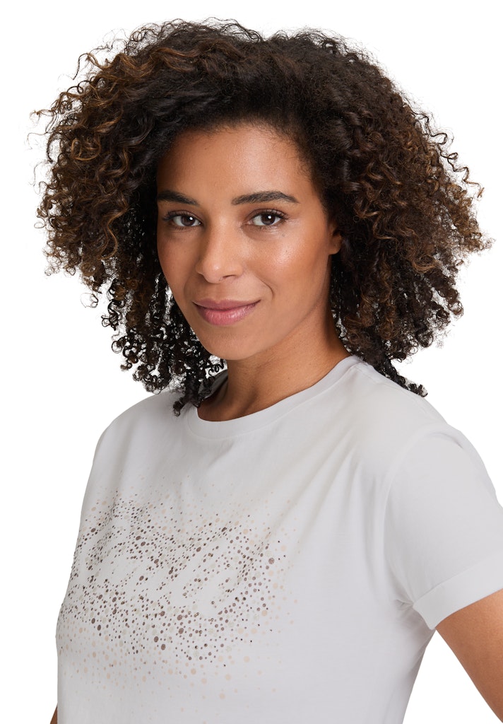 Betty & Co Damen T-Shirts Patch White/Bro