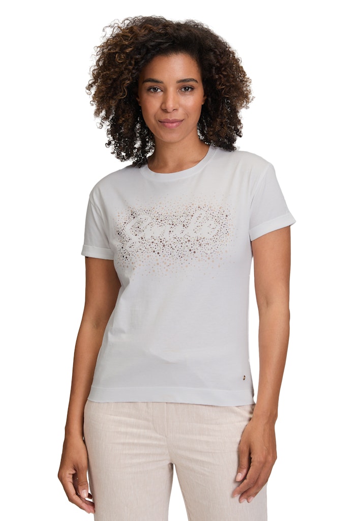 Betty & Co Damen T-Shirts Patch White/Bro