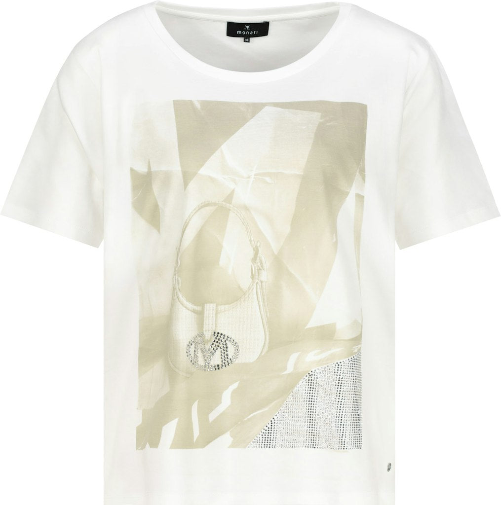 Monari Damen T-Shirts Cream
