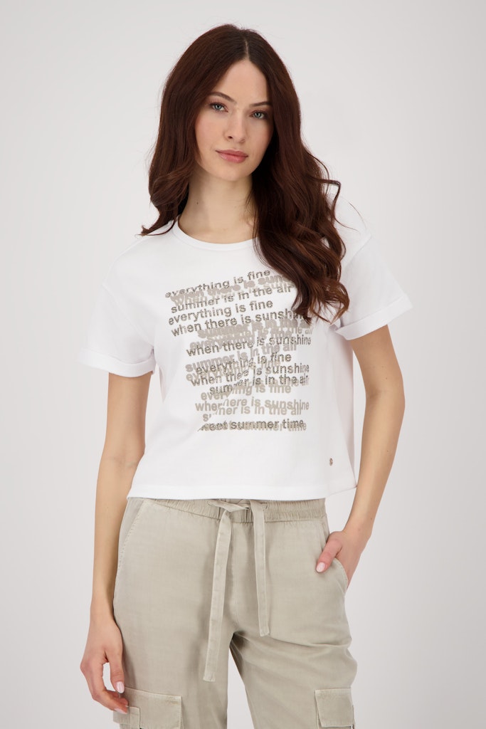 Monari Damen T-Shirts Cream