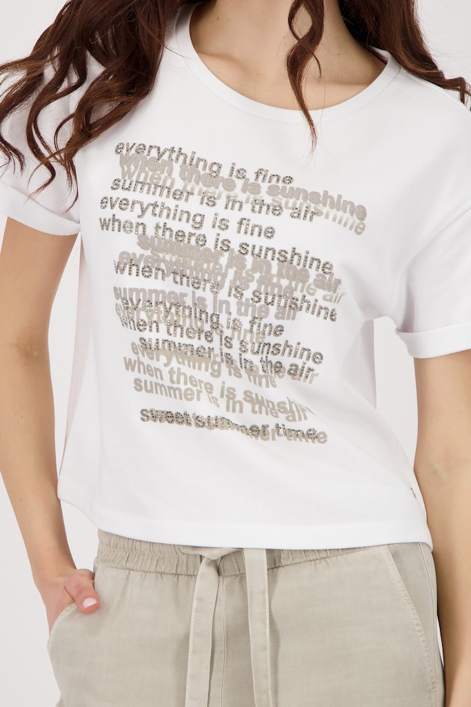 Monari Damen T-Shirts Cream