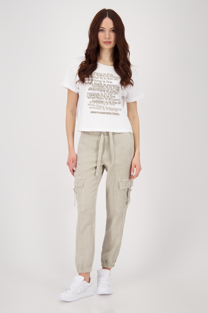 Monari Damen T-Shirts Cream