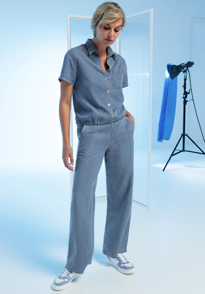 Bianca Damen Hosen Bleached Denim