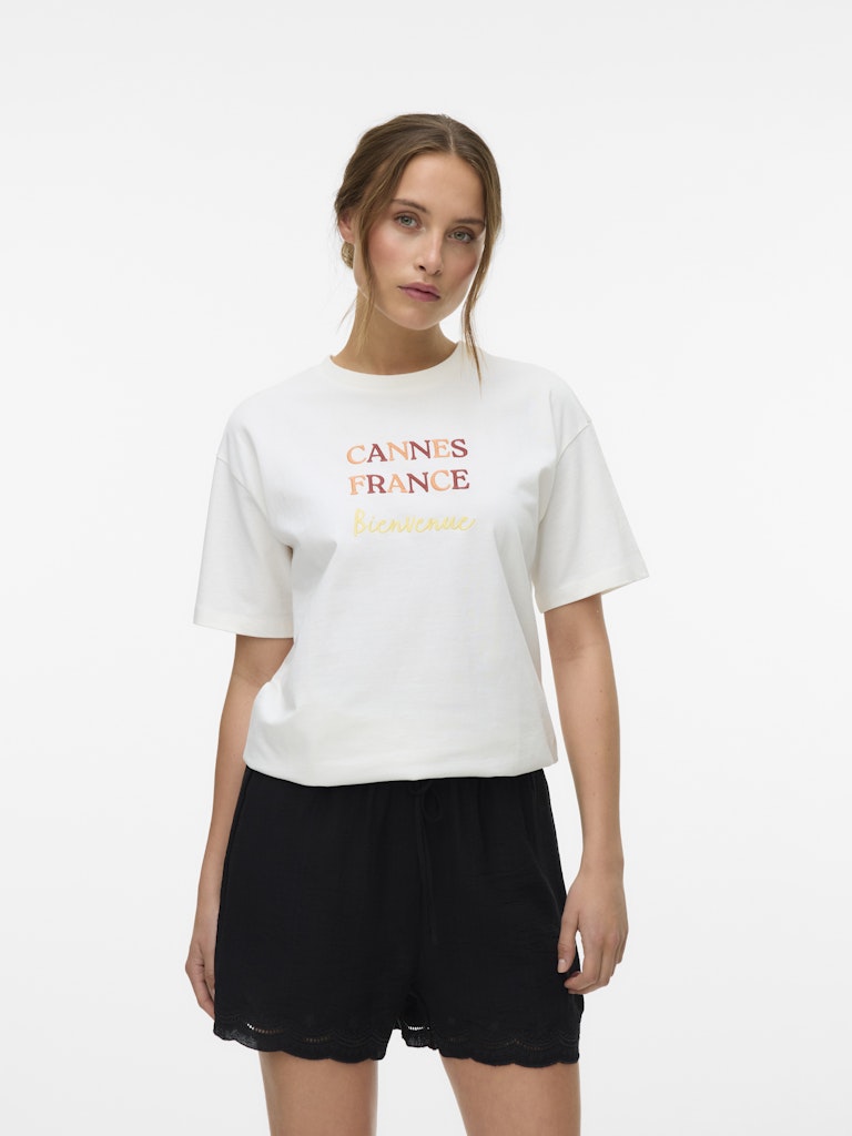 Vero Moda Damen T-Shirts Snow White/Cann