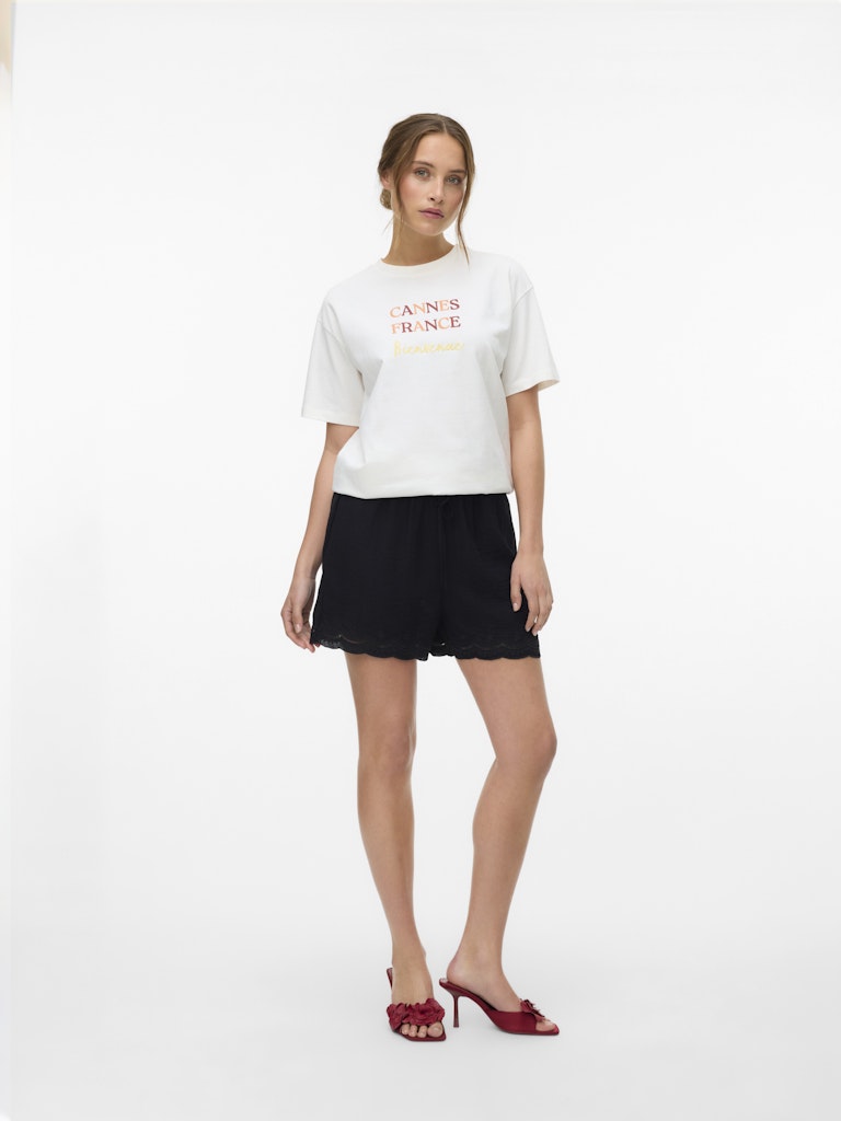 Vero Moda Damen T-Shirts Snow White/Cann