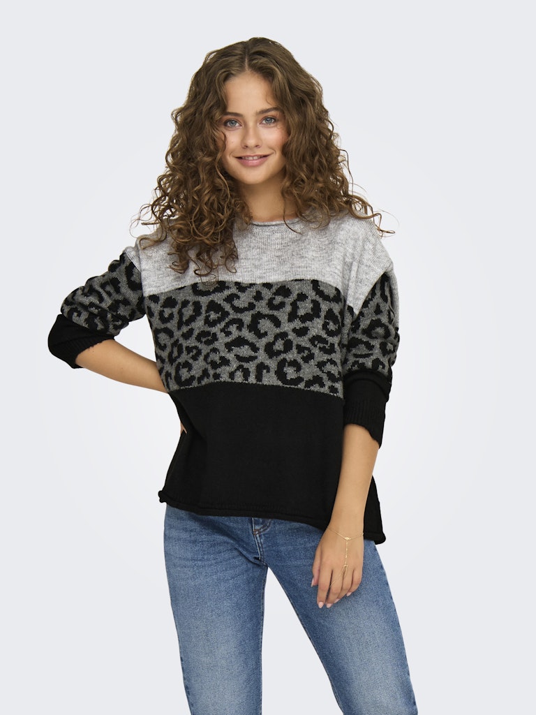 Only Damen Pullover Light Grey Mela