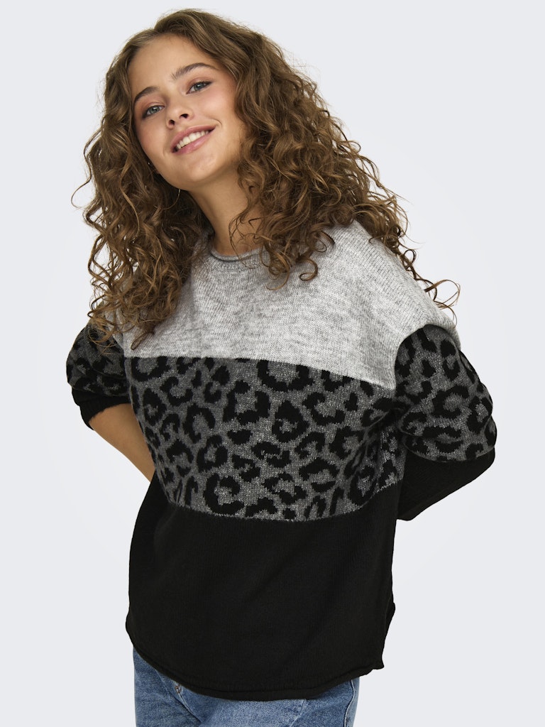 Only Damen Pullover Light Grey Mela