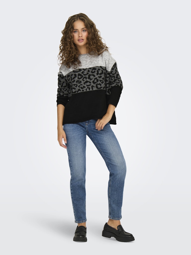 Only Damen Pullover Light Grey Mela