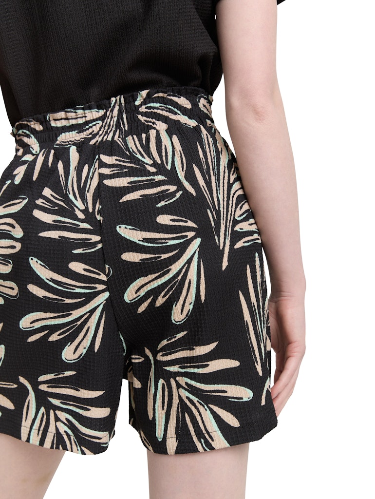 Tom Tailor denim Damen Shorts Abstract Black
