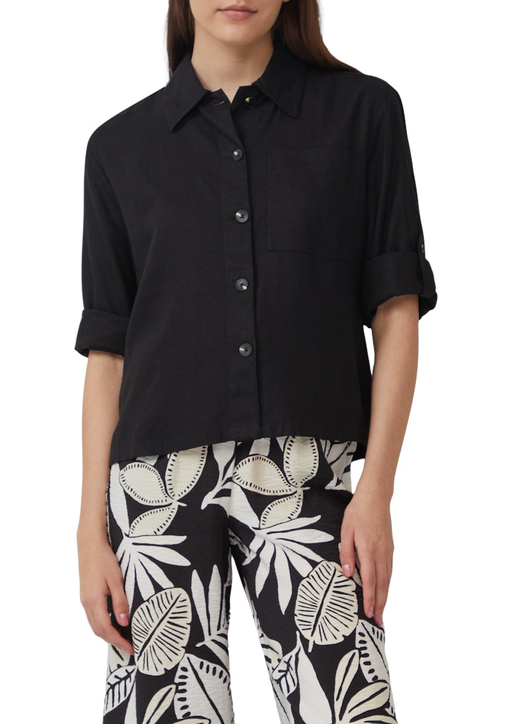 S. Oliver red Damen Blusen Grey/Black