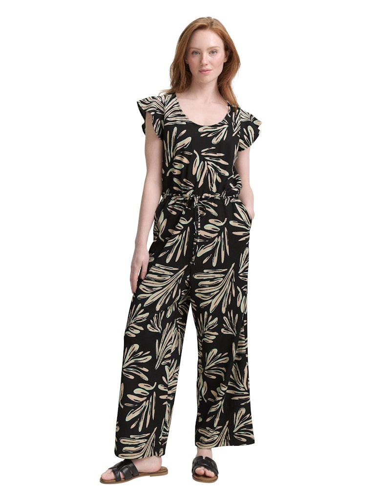 Tom Tailor denim Damen Hosenanzüge Abstract Black