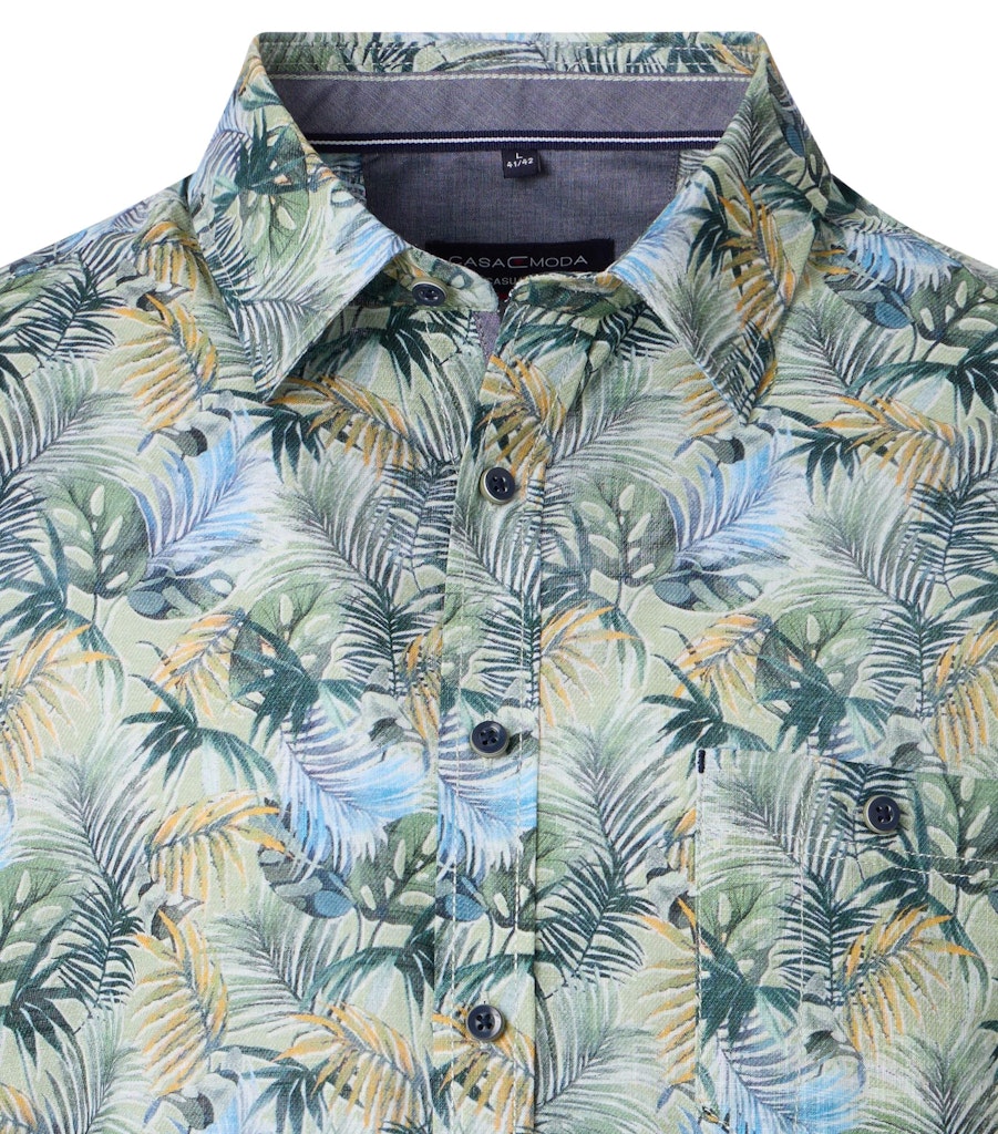 Casa Moda Herren Hemden kurz Gruen