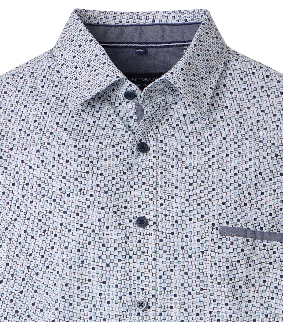 Casa Moda Herren Hemden kurz Blau