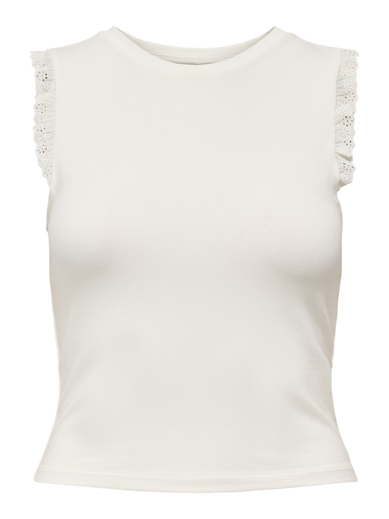 Only Damen Tops Cloud Dancer