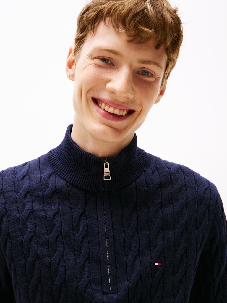 Tommy Hilfiger Herren Pullover Dw Blue