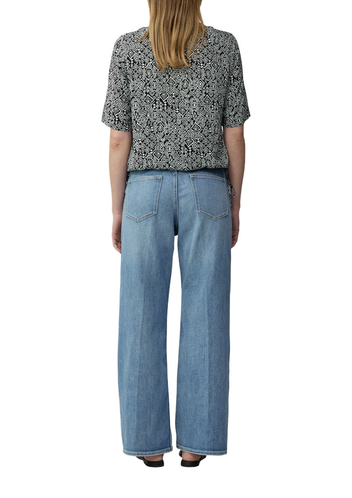 S. Oliver red Damen Blusen Grey/Black