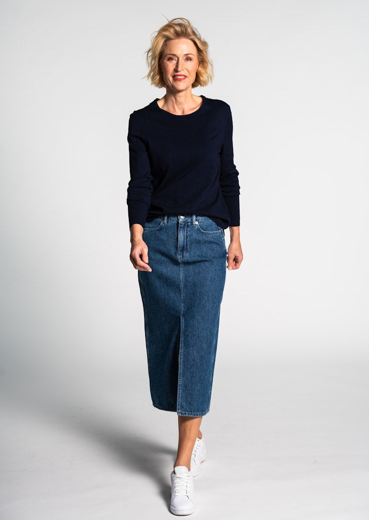 Clarina Damen Pullover Marine