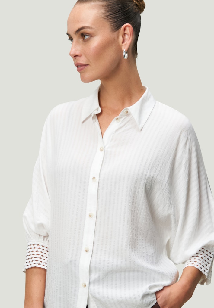 Zero Damen Blusen Offwhite