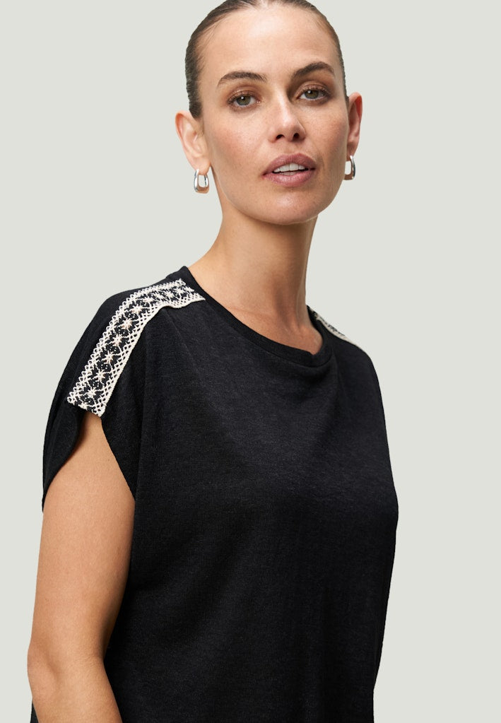 Zero Damen Tops Patch Blackcrea