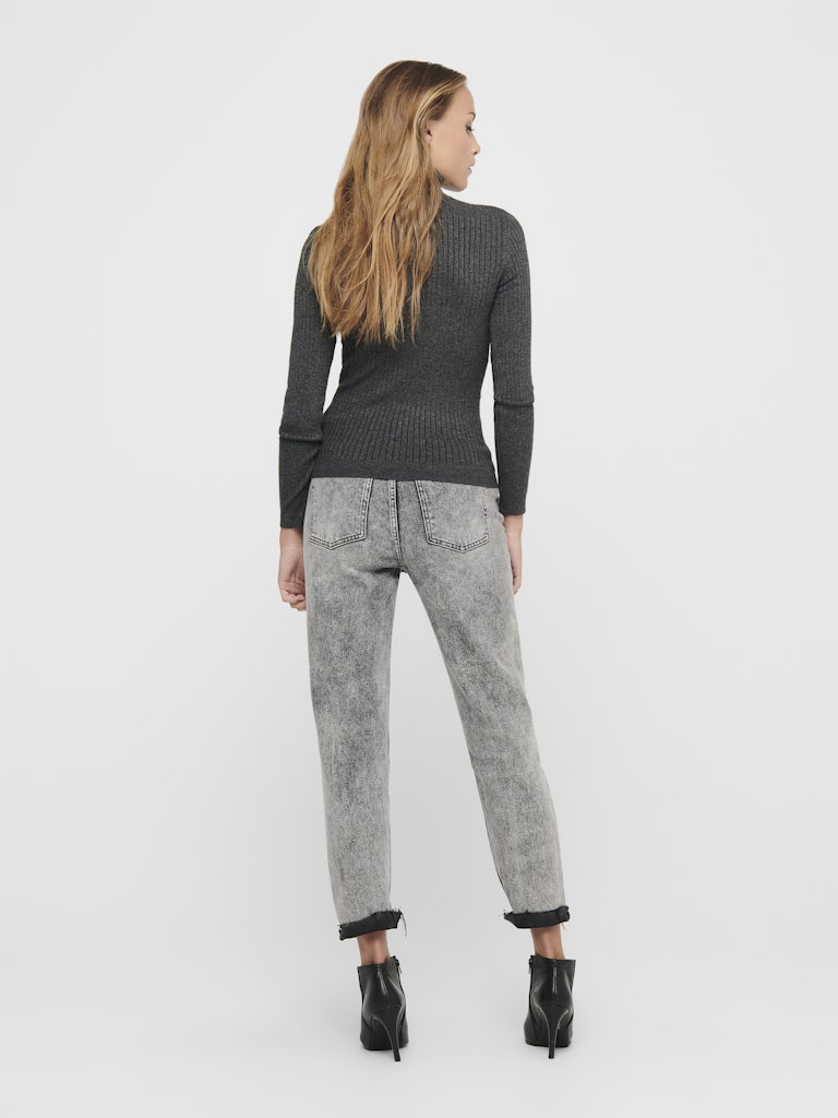Only Damen Pullover Dark Grey Melan
