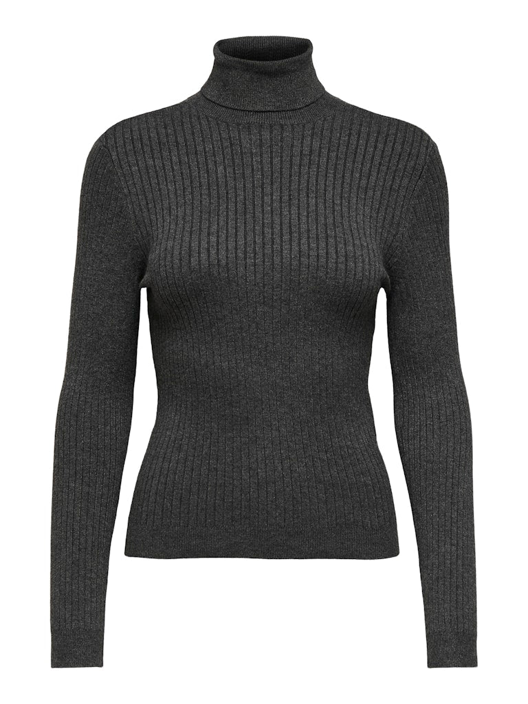 Only Damen Pullover Dark Grey Melan