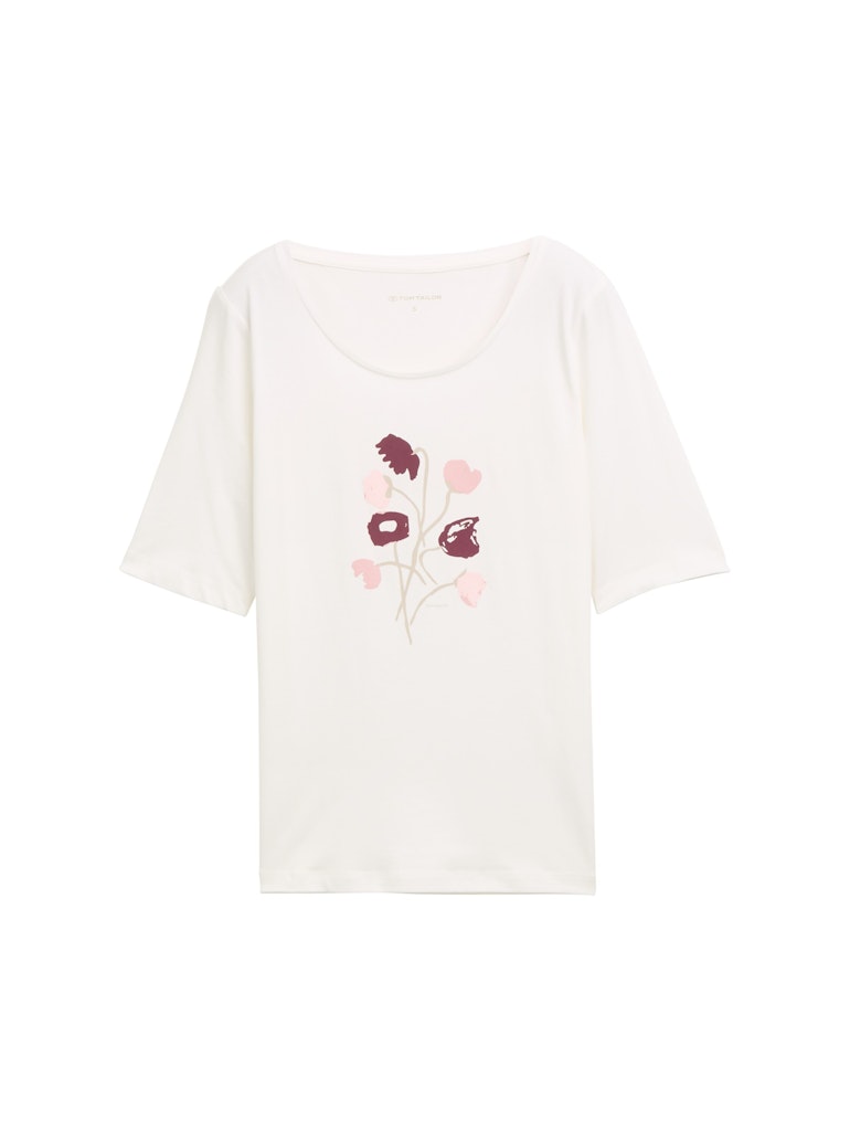 Tom Tailor Damen T-Shirts Off White