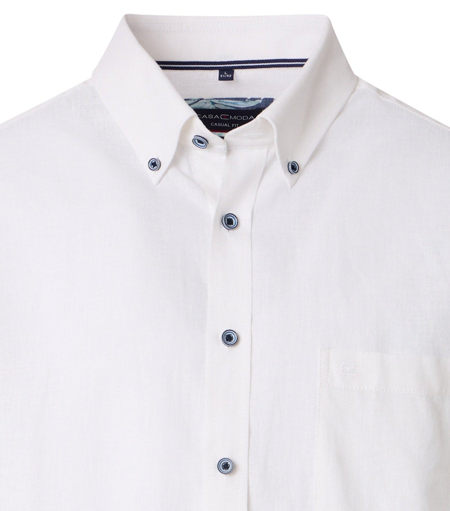 Casa Moda Herren Hemden kurz Weiss