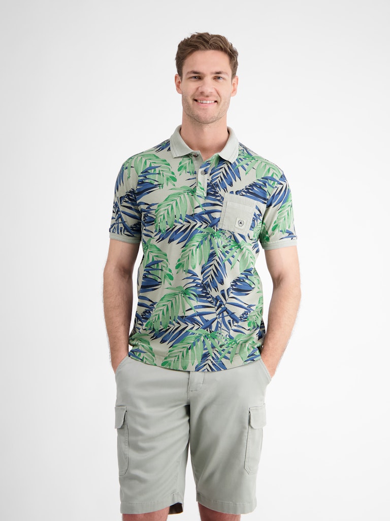 Lerros Herren Polo-Shirts Tinted Grey