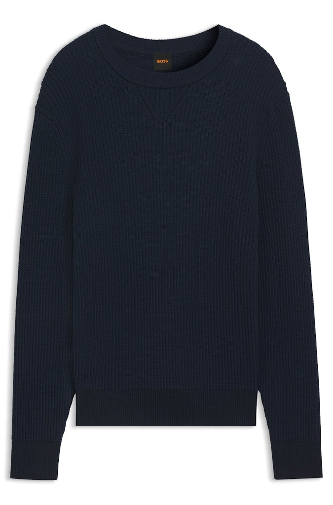 Boss Orange Herren Pullover Dark Blue