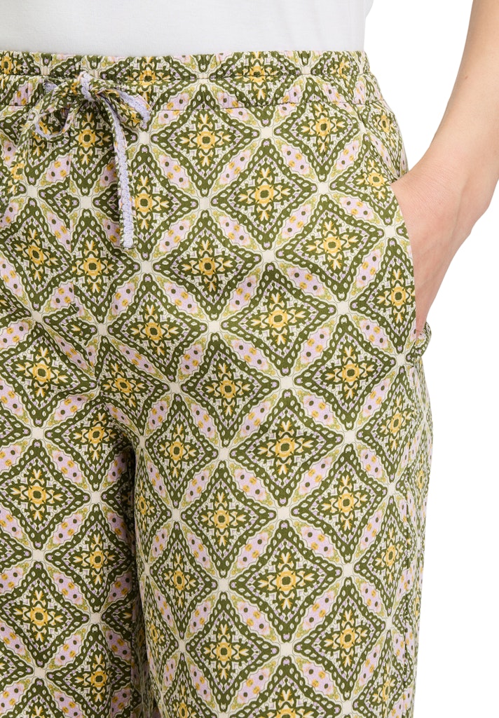 Cartoon Damen Hosen Green/Purple