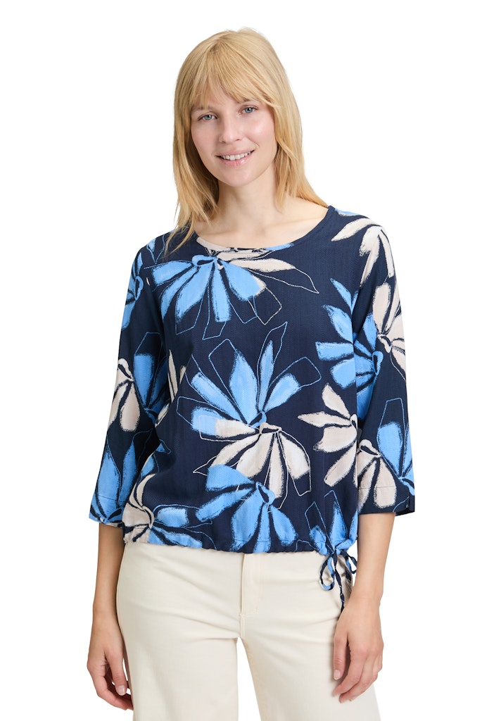 Betty & Co Damen Blusen Dark Blue/Blue