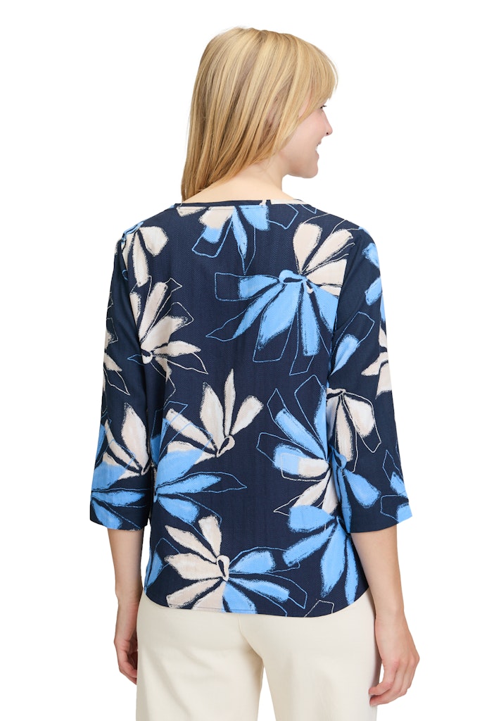 Betty & Co Damen Blusen Dark Blue/Blue