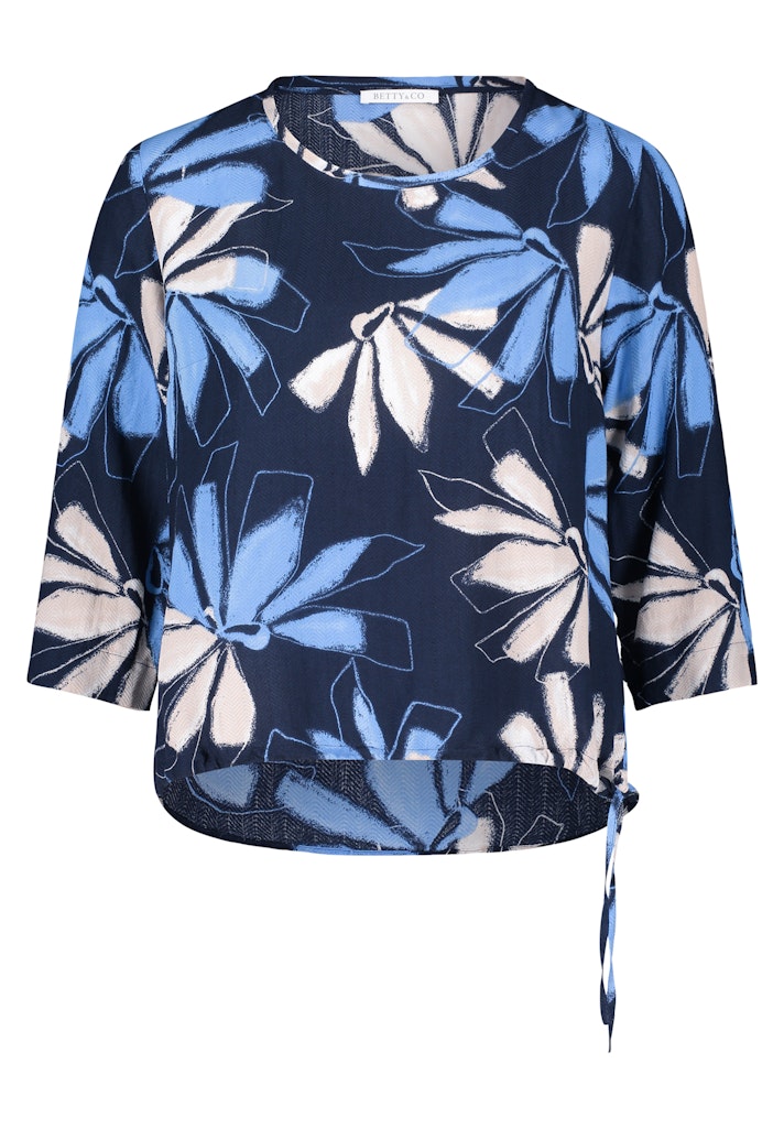 Betty & Co Damen Blusen Dark Blue/Blue