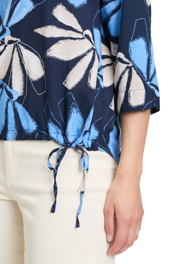 Betty & Co Damen Blusen Dark Blue/Blue