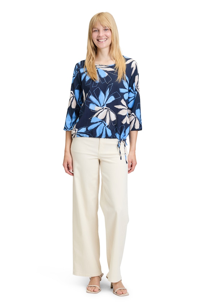 Betty & Co Damen Blusen Dark Blue/Blue