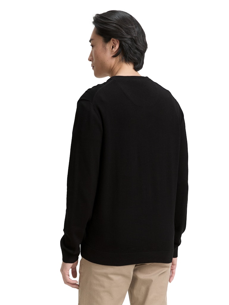 Tom Tailor Herren Pullover Black