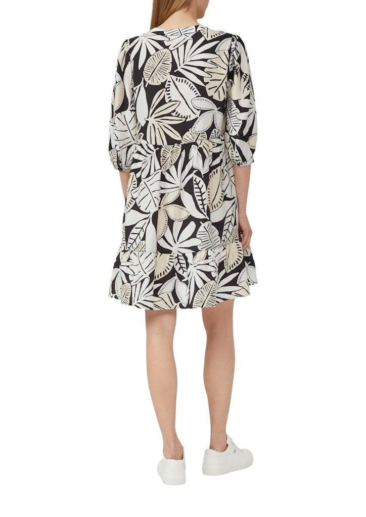 S. Oliver red Damen Kleider Grey/Black