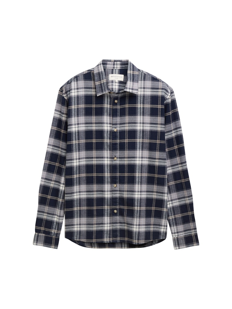 Tom Tailor denim Herren Hemden lang Navy Check