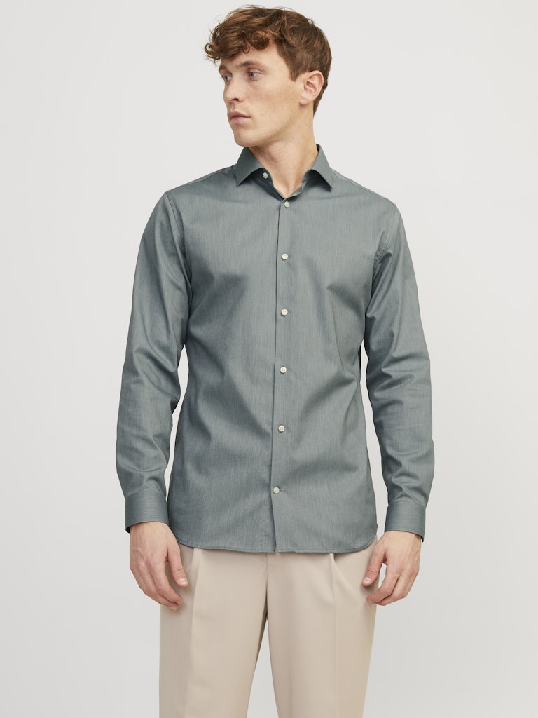 Jack & Jones Herren Hemden lang Balsam Green/Sl