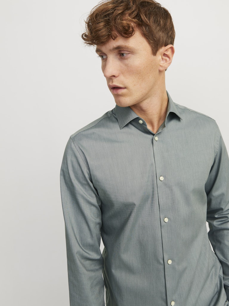 Jack & Jones Herren Hemden lang Balsam Green/Sl