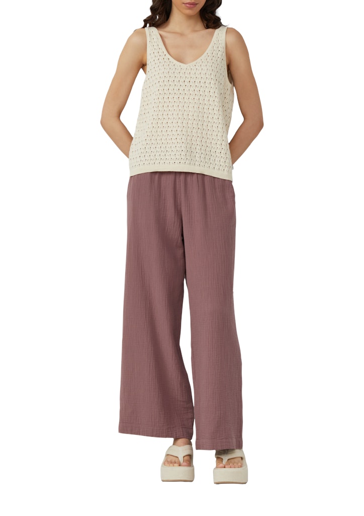 QS by S.Oliver Damen Hosen Lilac/Pink