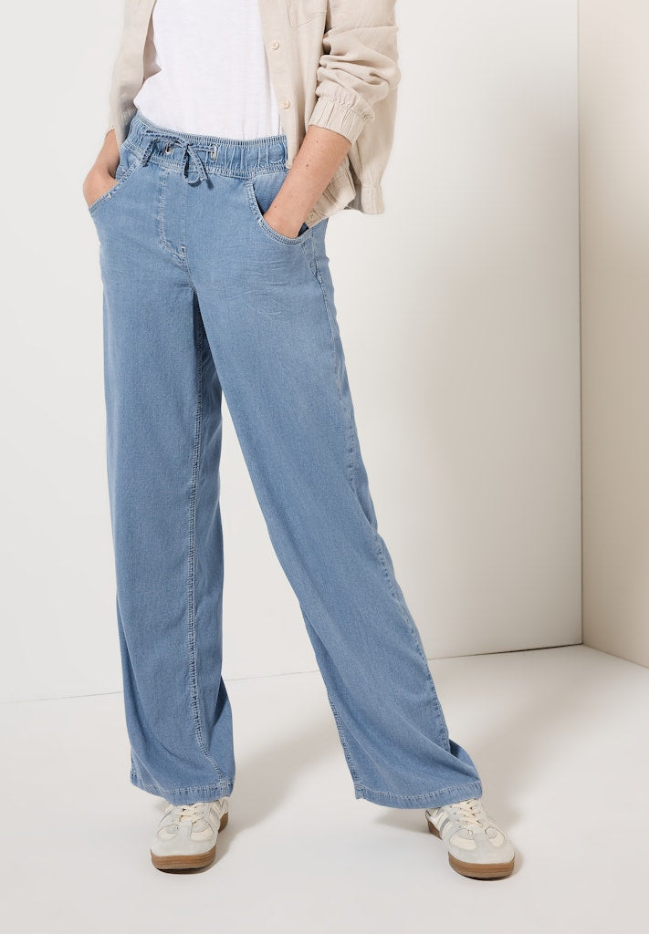 Cecil Damen Hosen Light Blu