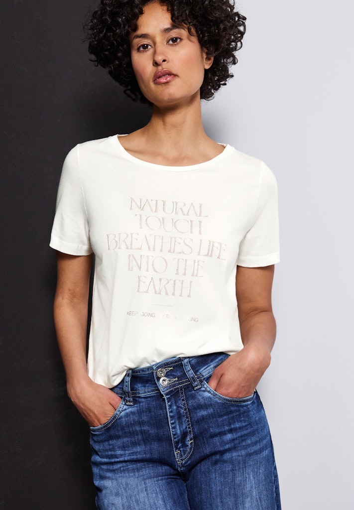Street One Damen T-Shirts Off White