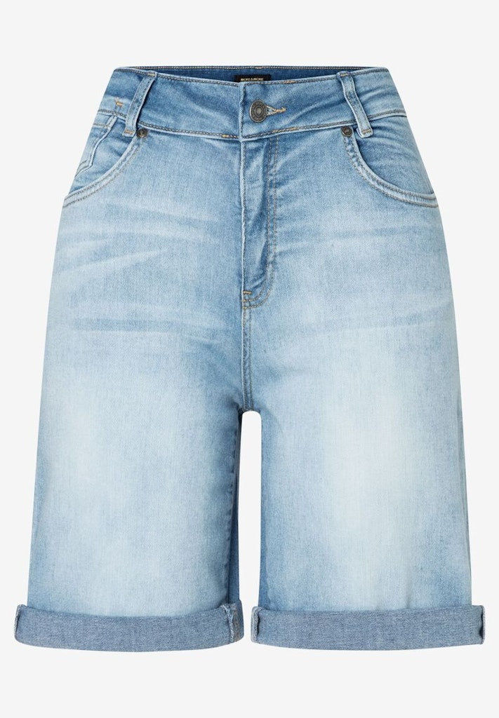 More & More Damen Shorts Middle Blu