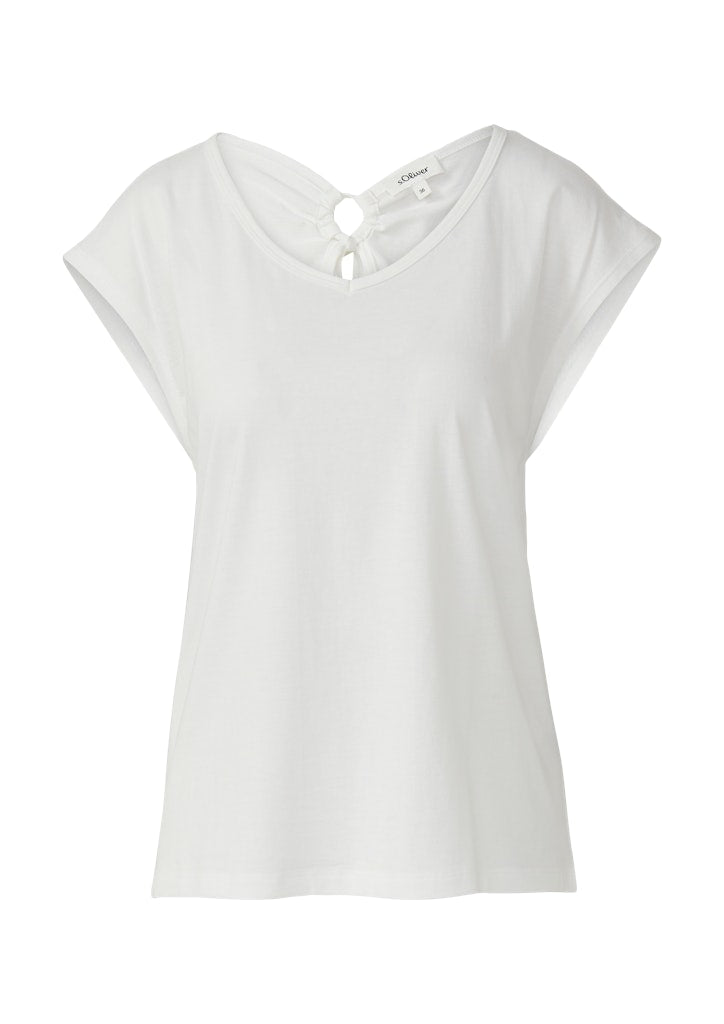 S. Oliver red Damen T-Shirts White